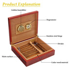 Premium wooden humidor, moisturized humidor, gift for your own use