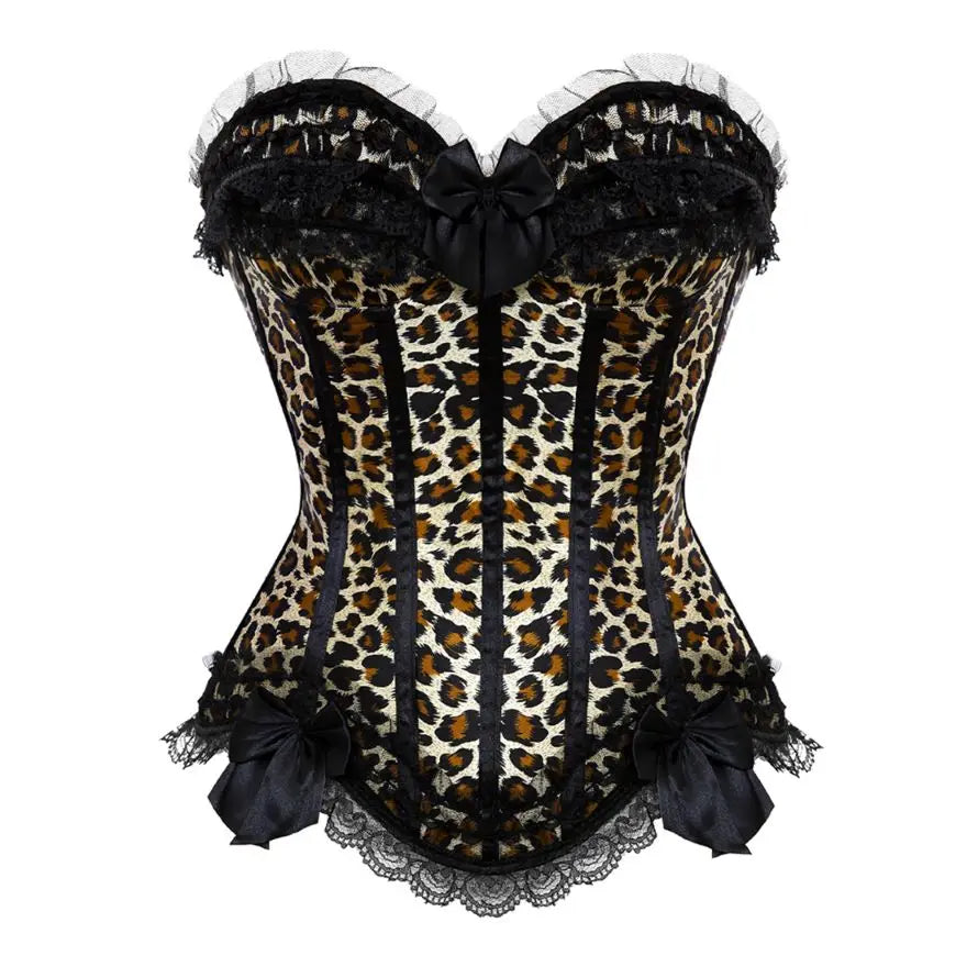 Gothic-Korsett aus Spitze mit Overbust-Bustier – Swann