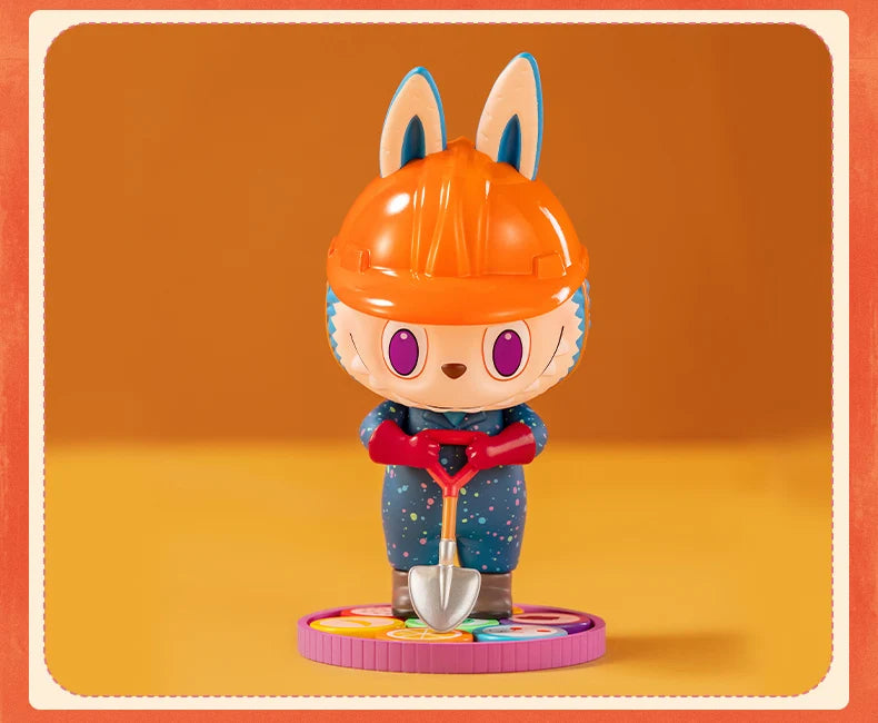 Pop Mart Labubu Candy Monsters PVC Figurine Pink Blue