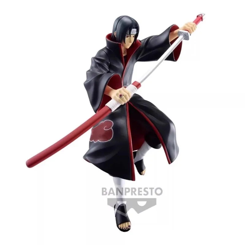 Bandai Original Action Figure BANPRESTO NARUTO NARUTOP99 Uchiha Itachi in PVC, Collectible Toy, Christmas Gift for Children