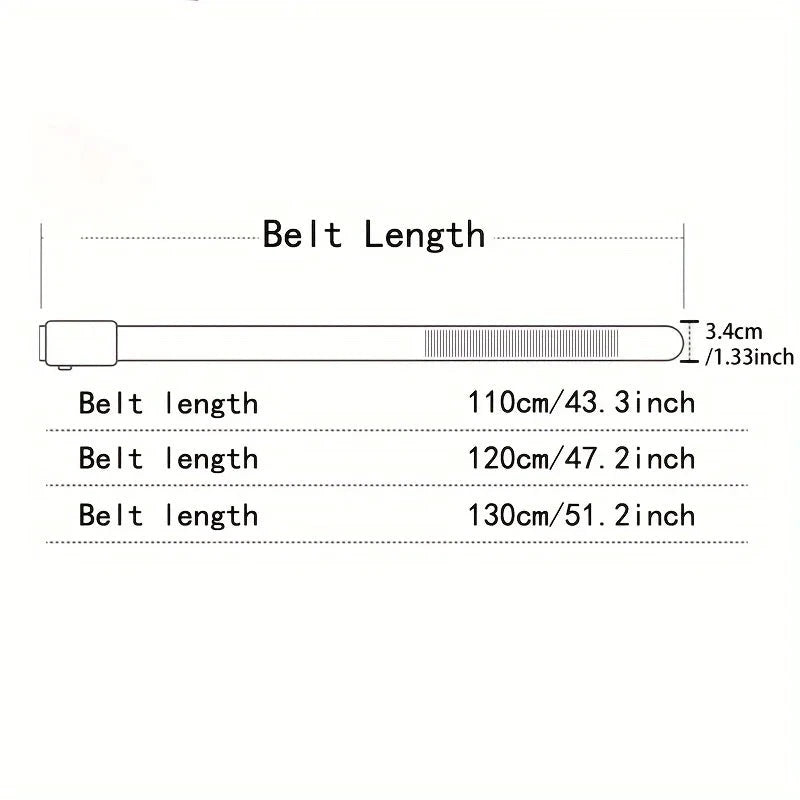 Ceinture homme nylon boucle automatique 3,4 cm - LSDLBoutique