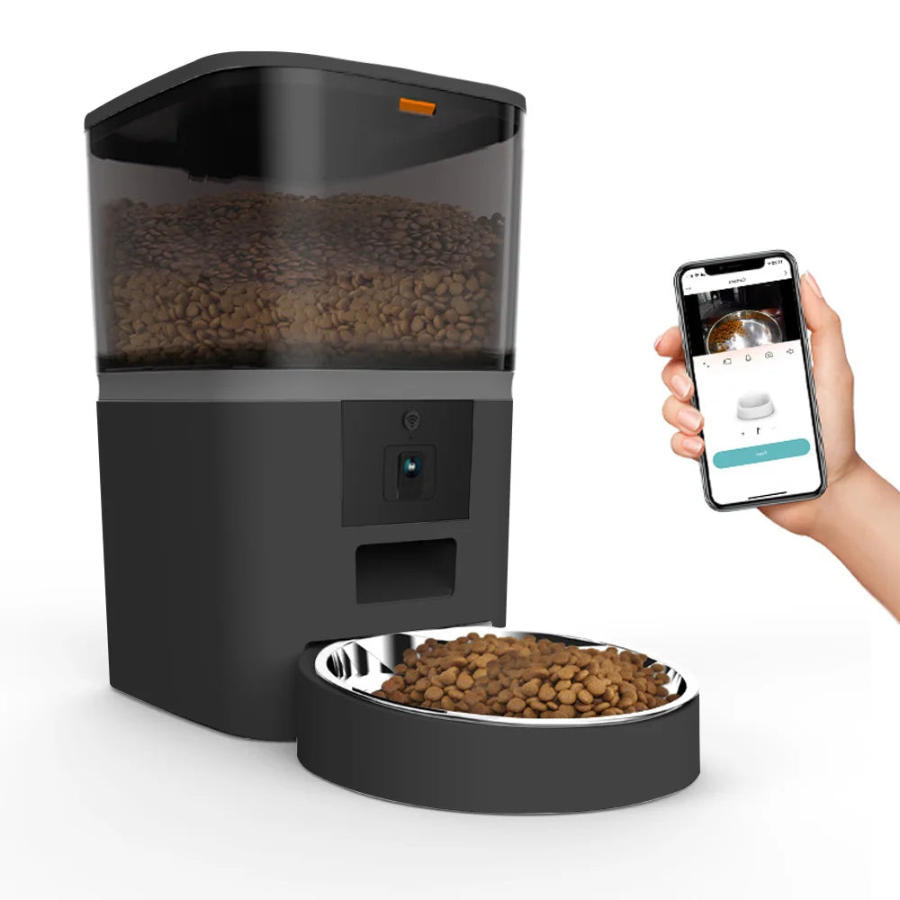 Distributeur automatique de nourriture pour chat – Grande capacité 4 L avec caméra – ZYfeeder