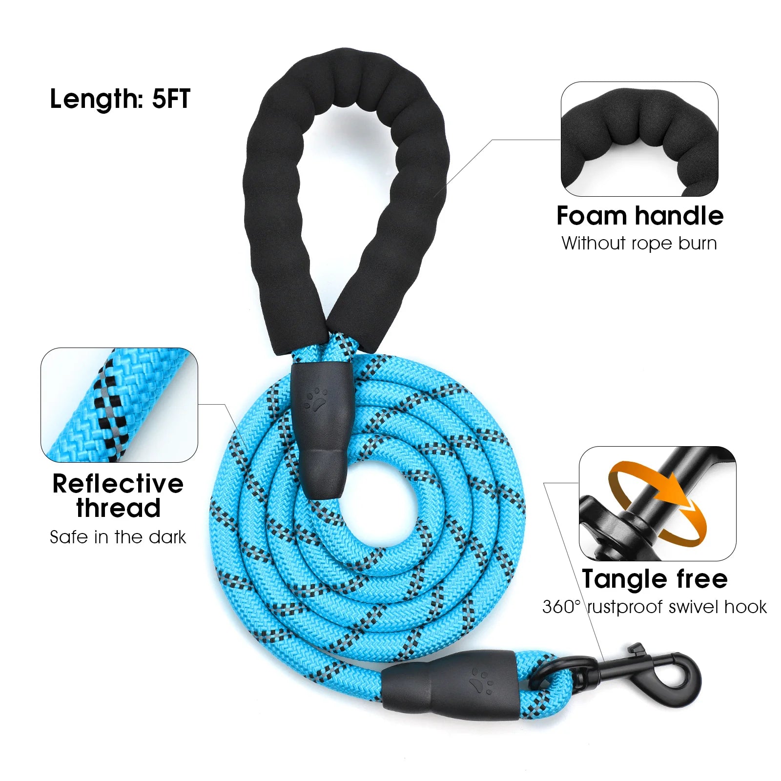 Harnais de gilet anti-fuite pour chien avec laisse – Réglable & réfléchissant