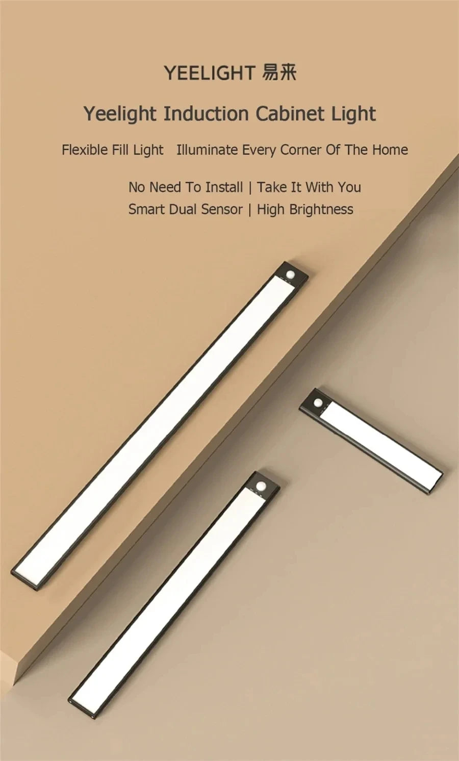 Yeelight Veilleuse LED Détection Mouvement Rechargeable