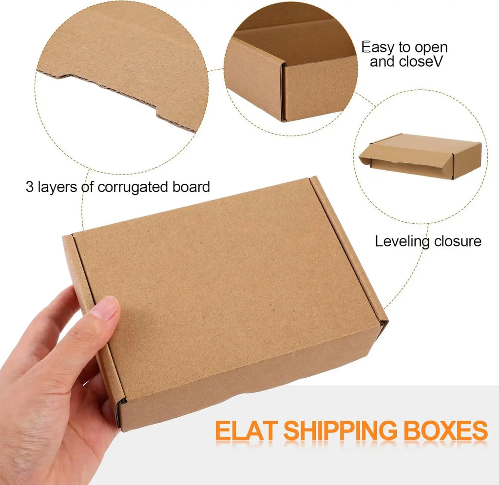 Brown Corrugated Mailer Box Shipping Packs 5 10 20