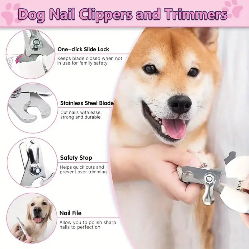 Kit De Toilettage Pour Chat 7 En 1 Avec Brosse Coupe Griffes Brosse À Dents Et Accessoires Complets by LSDLBoutique.ch