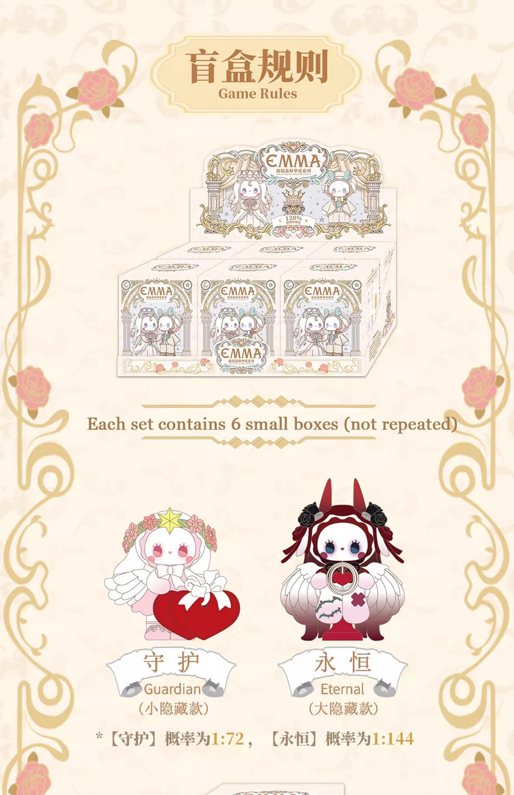 Emma Boîte Aveugle Émeraude Forêt Secrète Figurine Dessin Animé