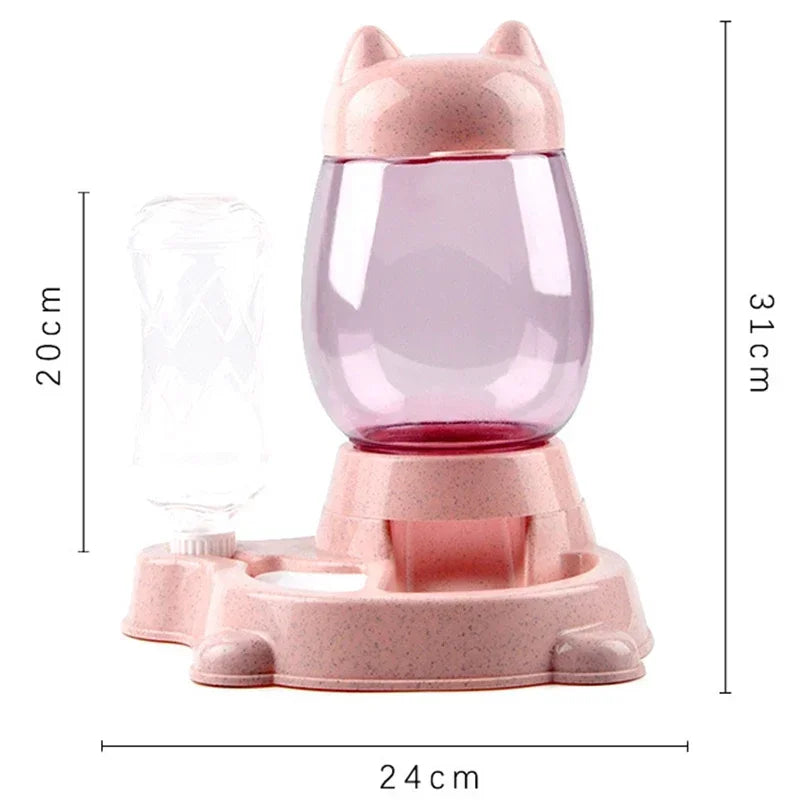 Automatic Feeder, Food Dispenser, Water Drinking Bowl, Feeding Dispenser for Cat and Dog, Practical Pet Supplies