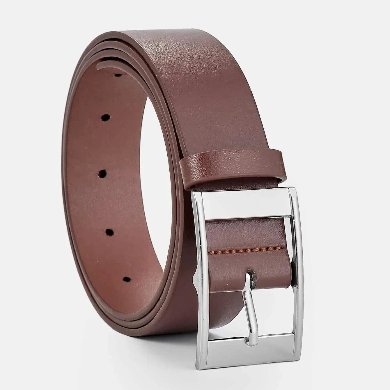 Ceinture homme cuir PU 3 cm – Boucle ardillon métal - LSDLBoutique