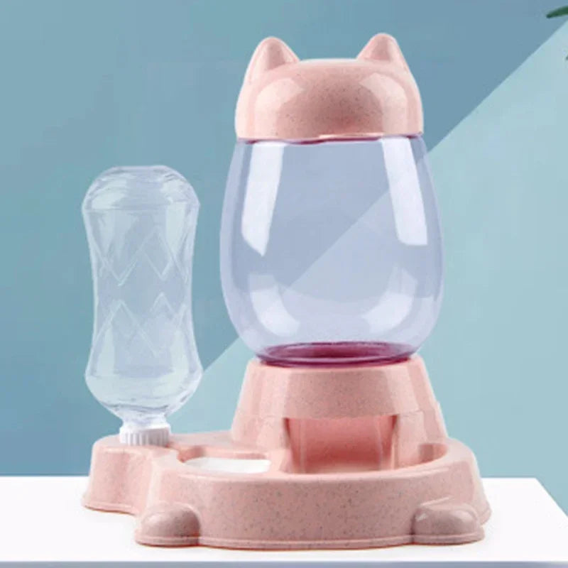 Automatic Feeder, Food Dispenser, Water Drinking Bowl, Feeding Dispenser for Cat and Dog, Practical Pet Supplies