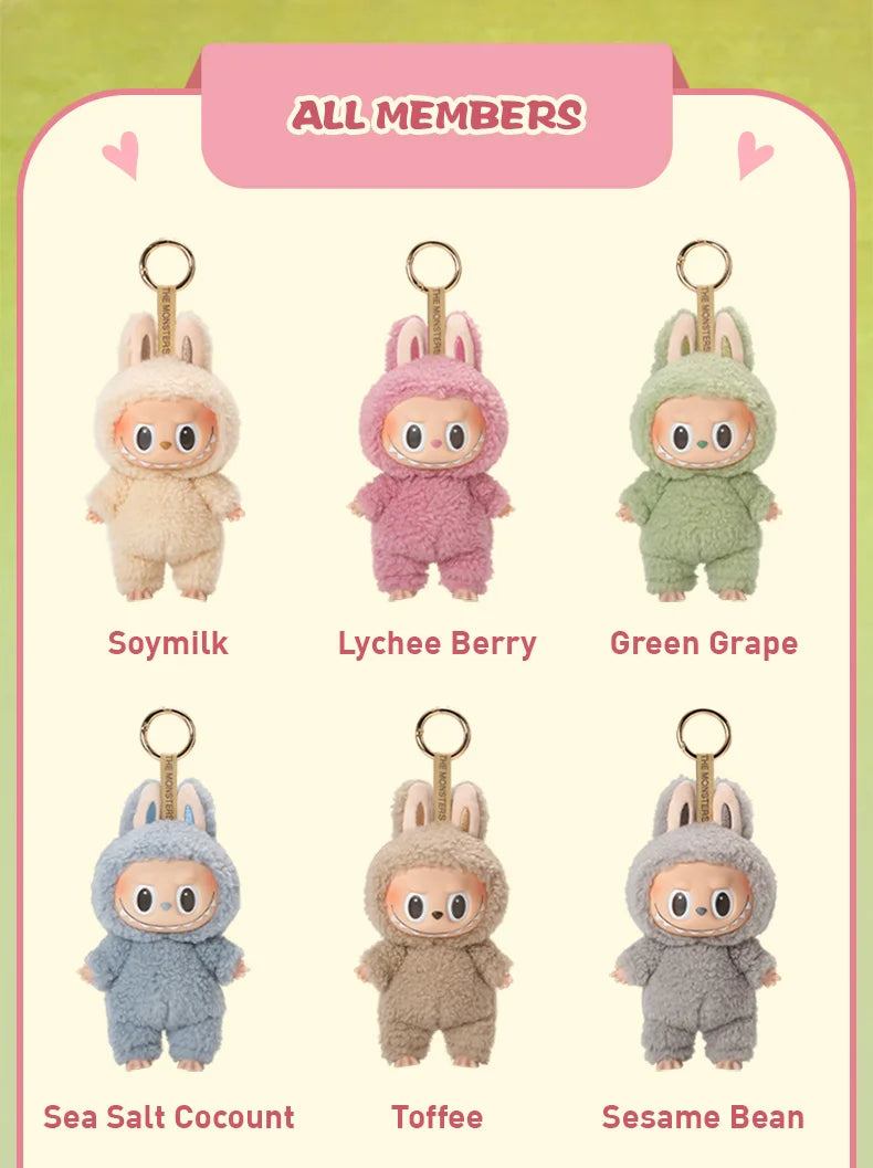 POP MART The Monsters Labubu Figurine Vinyle Marron Macaron