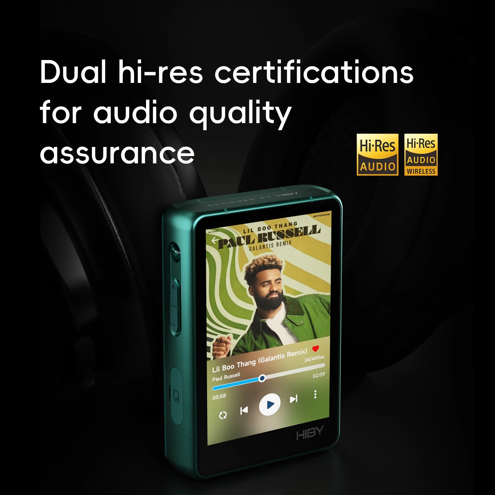 HiBy Lecteur HiFi Portable Double CS43198 DAC 4000mAh