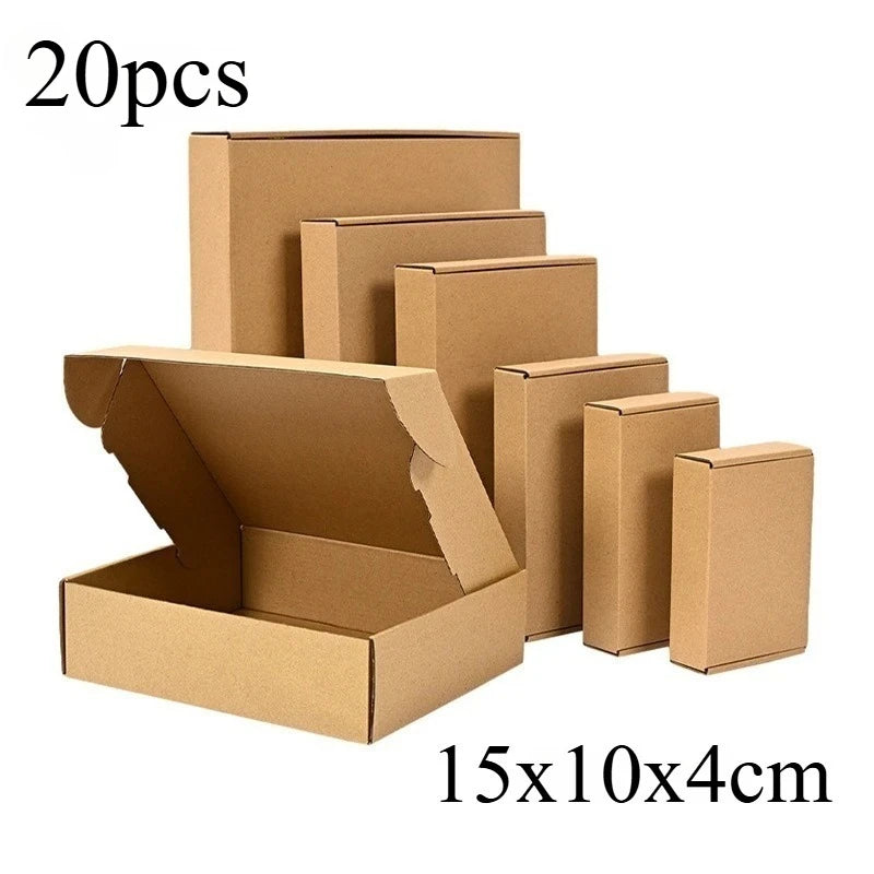 Brown Corrugated Mailer Box Shipping Packs 5 10 20