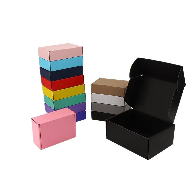 Thick Folding Box, Triple Layer Cardboard, Pack of 10 Colors