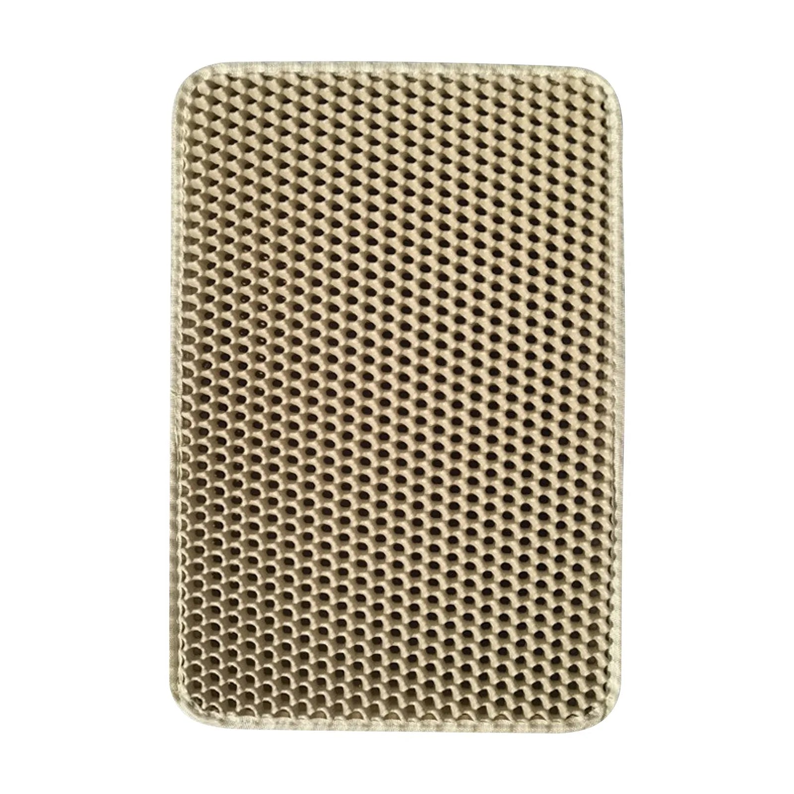 Cat Litter Mat Non Slip Big Pet Litter Box Filter Mat Double Layer Wear Resistant Waterproof Cat Litter Mat Pet Clean Supplies