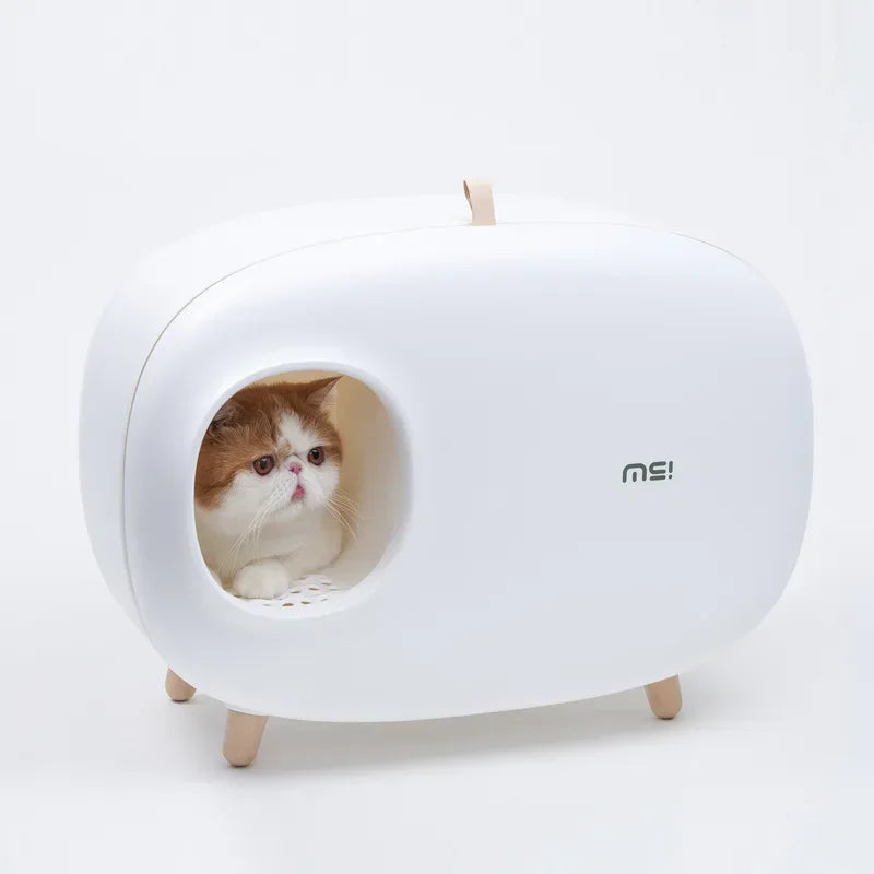 Makesure Cat Litter Box Fully Enclosed Cat Toilet Pet Supplies High-value Cat Toilet Automatic Self-cleaning Litter Box