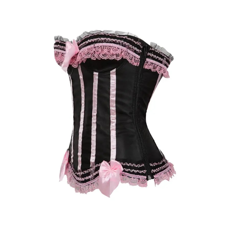 Gothic-Korsett aus Spitze mit Overbust-Bustier – Swann