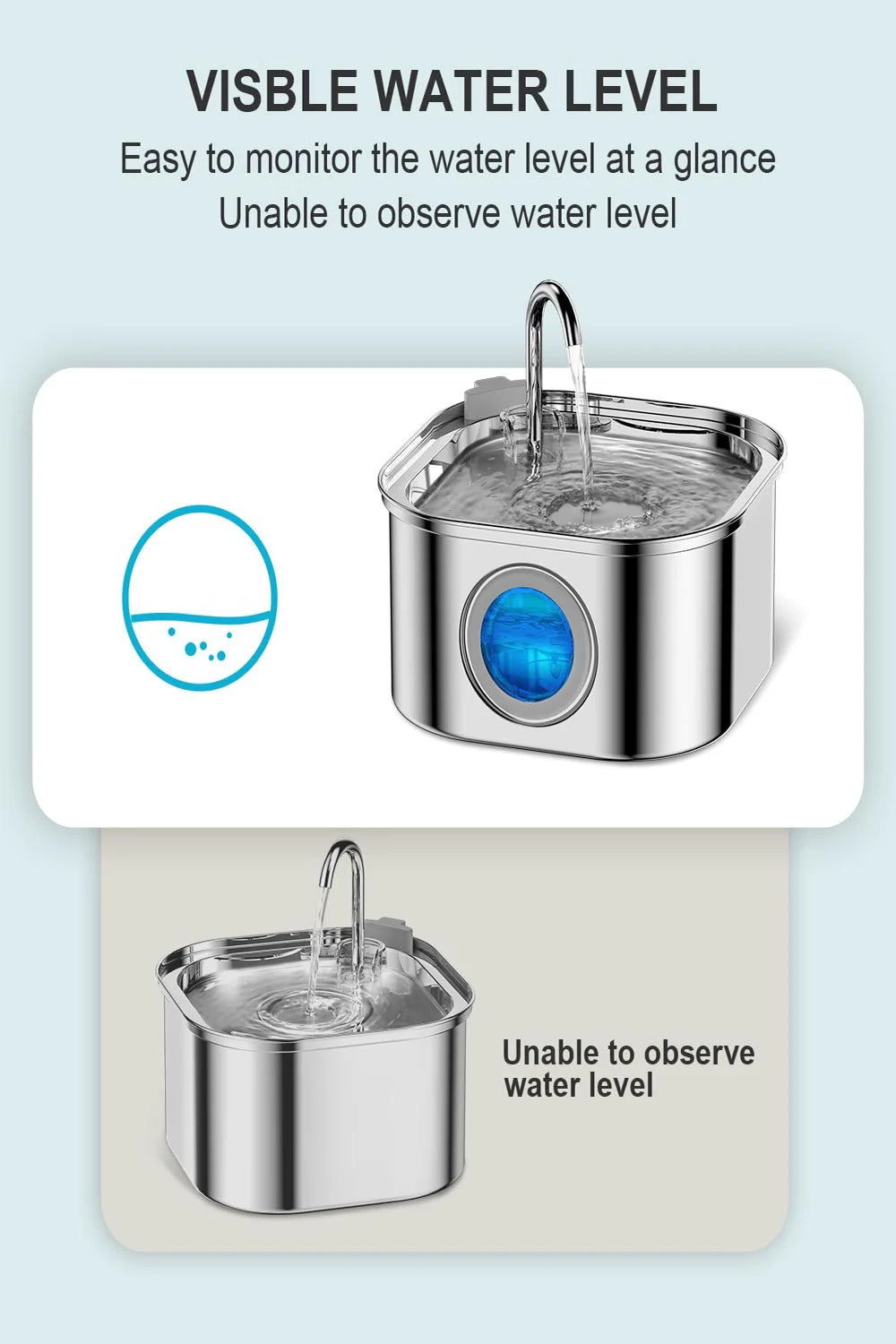 ZYfeeder Distributeur Automatique Pour Chats Avec Fontaine Inox Et Gamelle Hygiénique Moderne by LSDLBoutique.ch