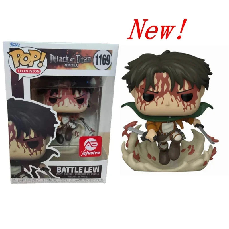 2024 La plus récente série funko pop Attack On Titan # Figurines d'action Battle Levi, jouets de Collection, cadeaux, 1169 by LSDLBoutique.ch
