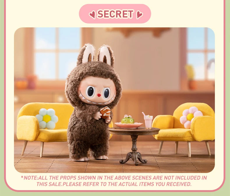 POP MART The Monsters Labubu Macaron Brown Vinyl Figure