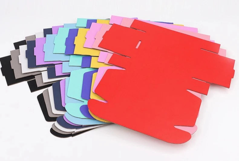 Thick Folding Box, Triple Layer Cardboard, Pack of 10 Colors