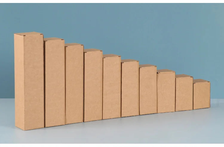 Corrugated Rectangular Cardboard Packaging Boxes, Pack of 20