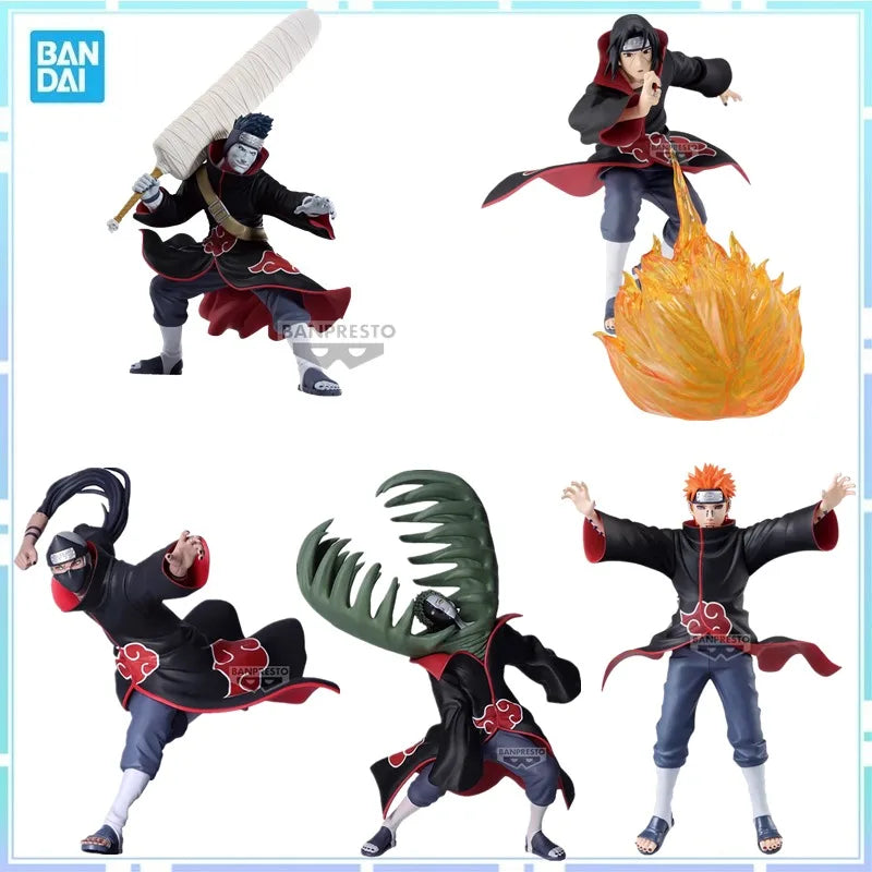 Bandai Original Banpresto Anime Naruto VIBRATION STARS Hoshigaki Kisame Uchiha Itachi Zetsu Pain Kakuzu Action Figure Model Toys