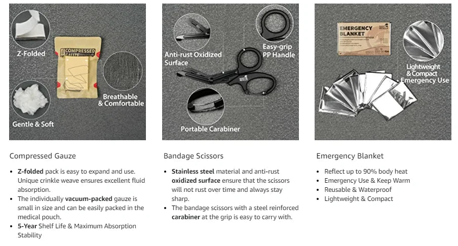 Rhino Rescue Trousse Premiers Secours EDC MOLLE Camping