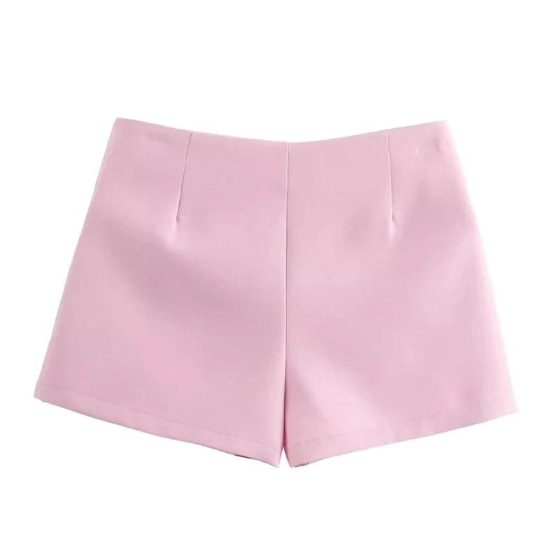 Jupe courte Skort rose clair LSDLBoutique femme, look tendance