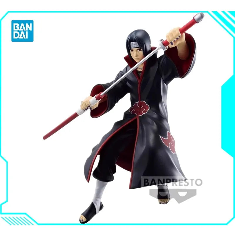 Bandai Original Action Figure BANPRESTO NARUTO NARUTOP99 Uchiha Itachi in PVC, Collectible Toy, Christmas Gift for Children