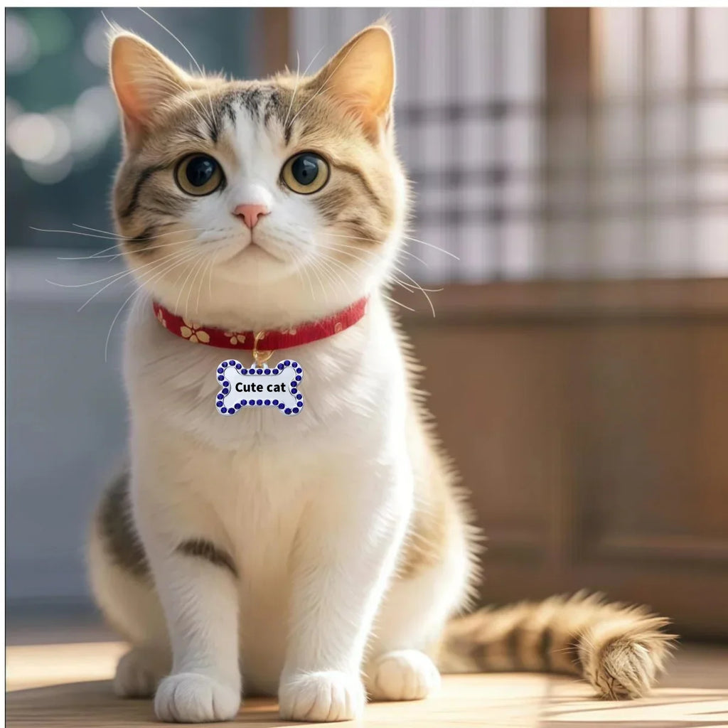 Médaille Gravée Personnalisée Pour Chien Et Chat Plaque Identité Bronze En Acier Inoxydable VIP Élégante Et Durable by LSDLBoutique