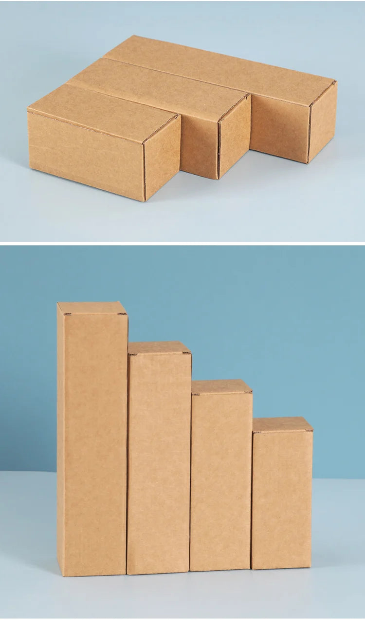 Corrugated Rectangular Cardboard Packaging Boxes, Pack of 20