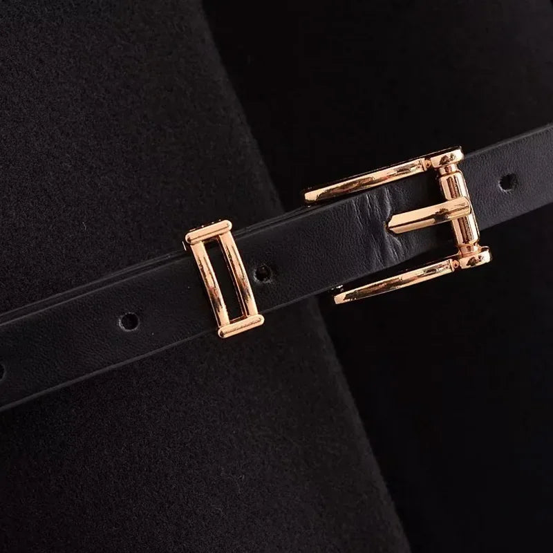 HXAO Cape Manteau Oversize Noire à Manches Larges Évasées