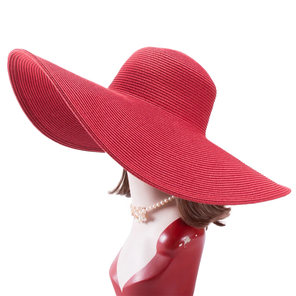 Chapeau de paille pliable à large bord – Lawliet A330