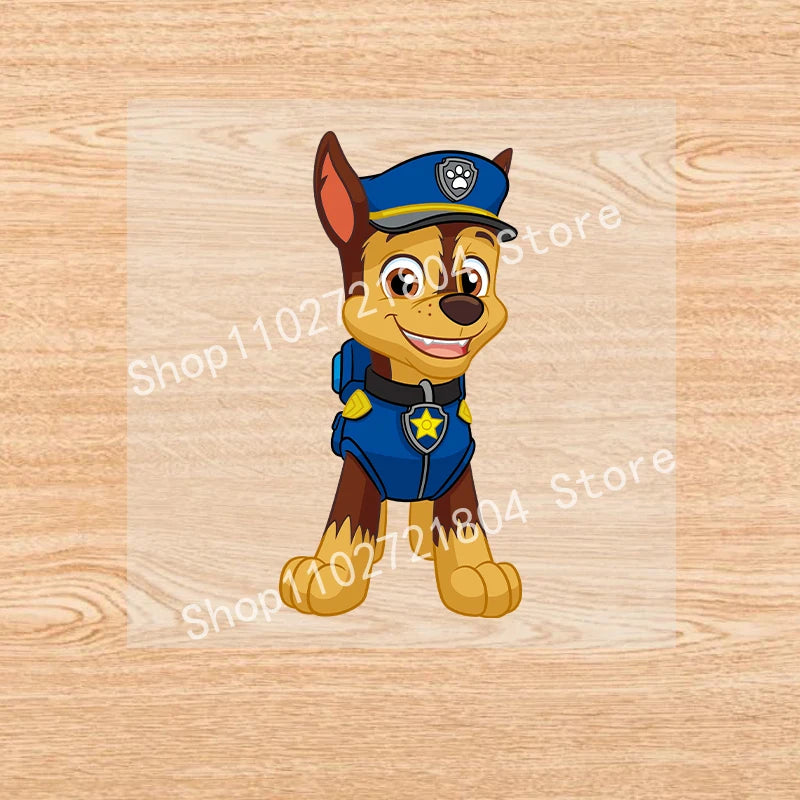 PAW Patrol-Autocollants de vêtements de dessin animé mignons, fer sur des patchs, autocollants de transfert de chaleur Anime Kawaii, cadeau de bricolage cool, fête de vacances by LSDLBoutique.ch