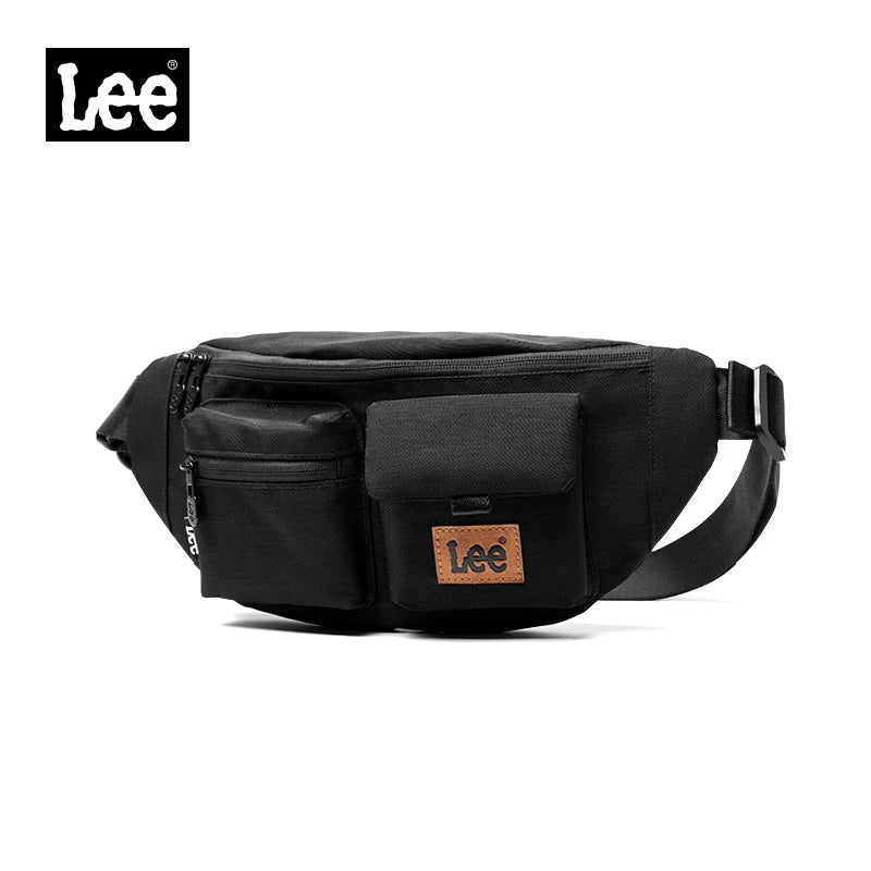 Lee Sac Banane Nylon Noir Étanche Bandoulière Réglable