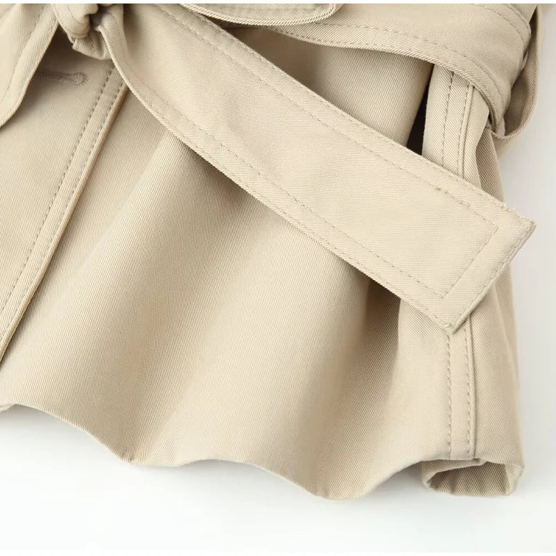 Nonen Veste Pilote Femme Polyester Marron Fermeture Éclair Revers Ample