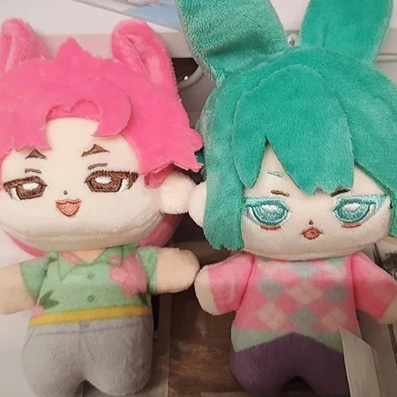 Kpop Demon Hunters Plüsch-Schlüsselanhänger – Lila &amp; Rosa