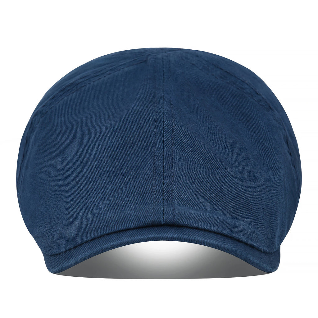 VoBoom Casquette Plate Coton Ivy Bleu Marine Unisexe