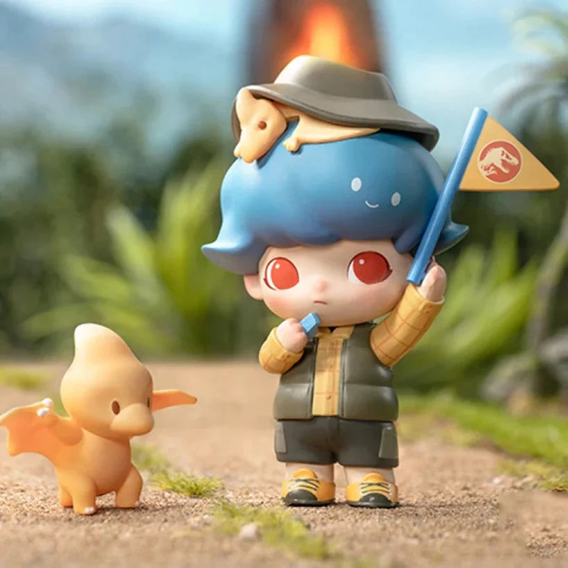 POP MART Dimoo Jurassic World Grüne PVC-Figur 8cm