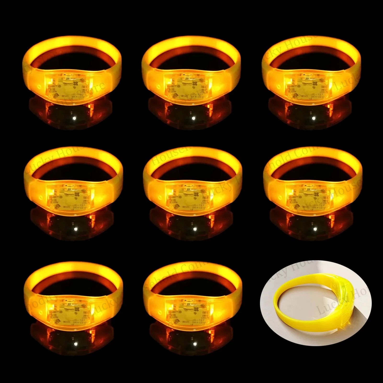 LED-Musikarmbänder mit Sprachsteuerung, mehrfarbig, langlebig