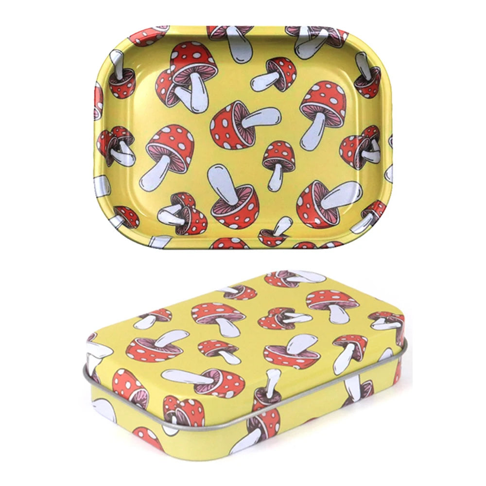 Rolling Tray 18x14 cm Tinplate For Tobacco 2 Pieces