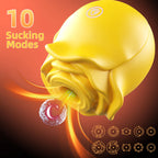 1PC Rose Flower 2 In 1 Vibrator Sucking Beating Nipple Clitoral Stimulator Powerful G-spot Vaginal Vibrator Sex Toys for Women