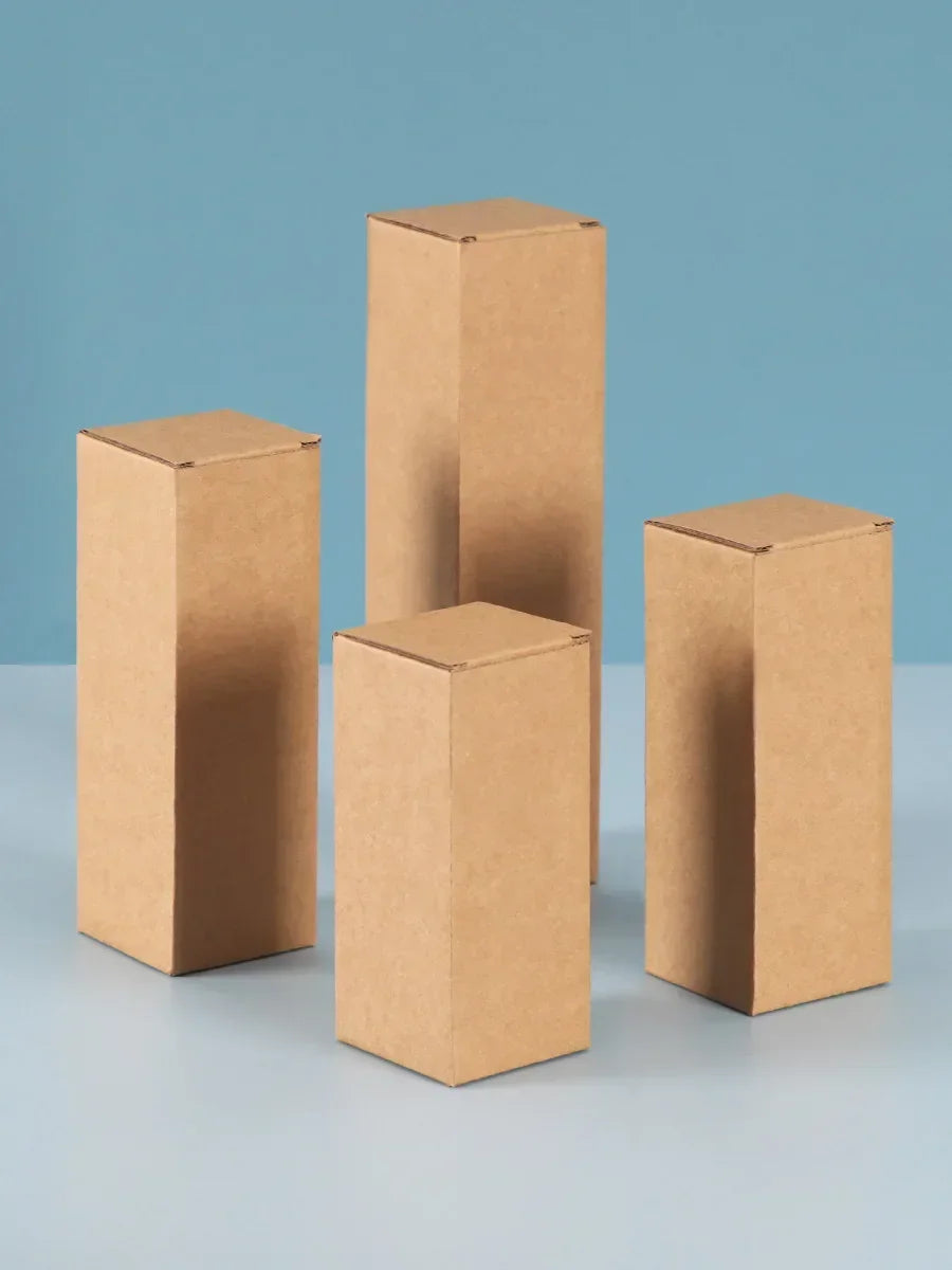 Corrugated Rectangular Cardboard Packaging Boxes, Pack of 20
