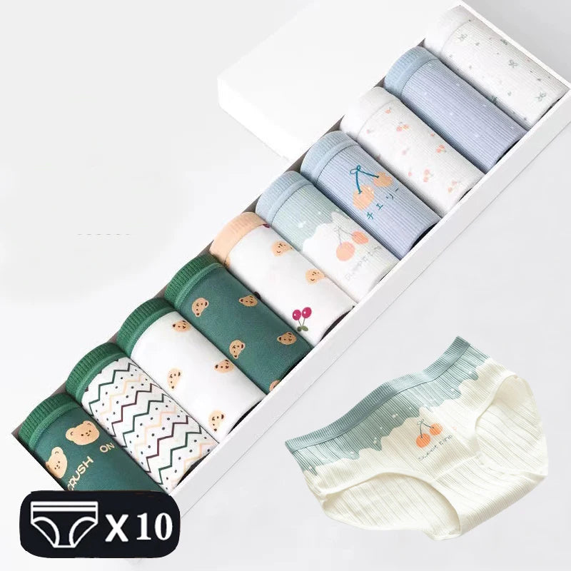 Jog MCERG Culotte Femme Coton Élasthanne Doux Lot de 10