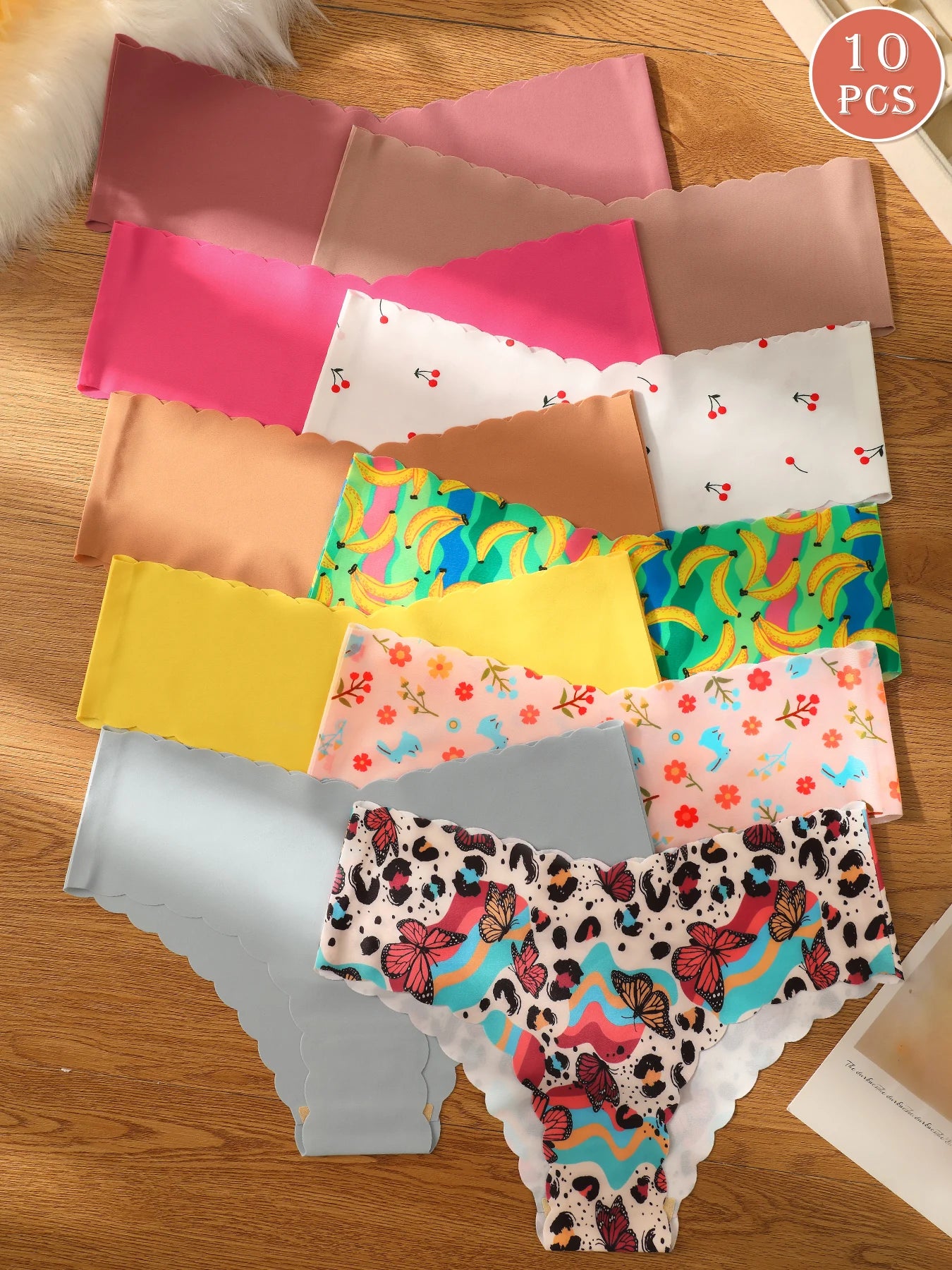 Culotte Sans Couture Triangle Ondulée Polyamide Spandex