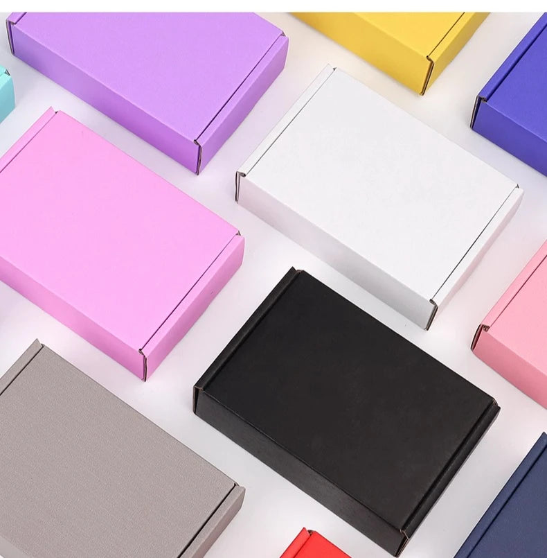 Thick Folding Box, Triple Layer Cardboard, Pack of 10 Colors