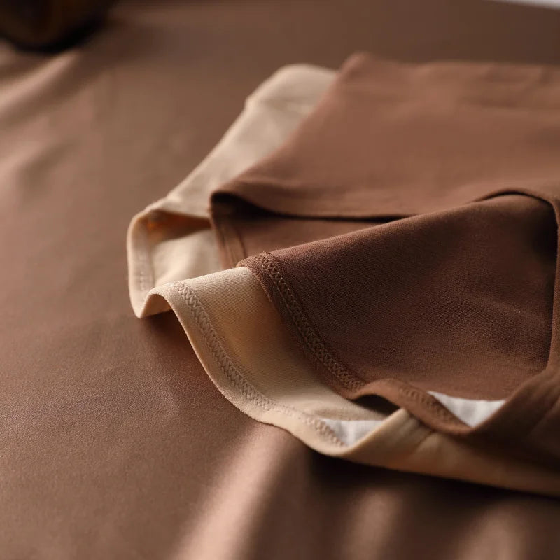 Preference Culotte Taille Haute Coton Beige Marron 7 Pièces