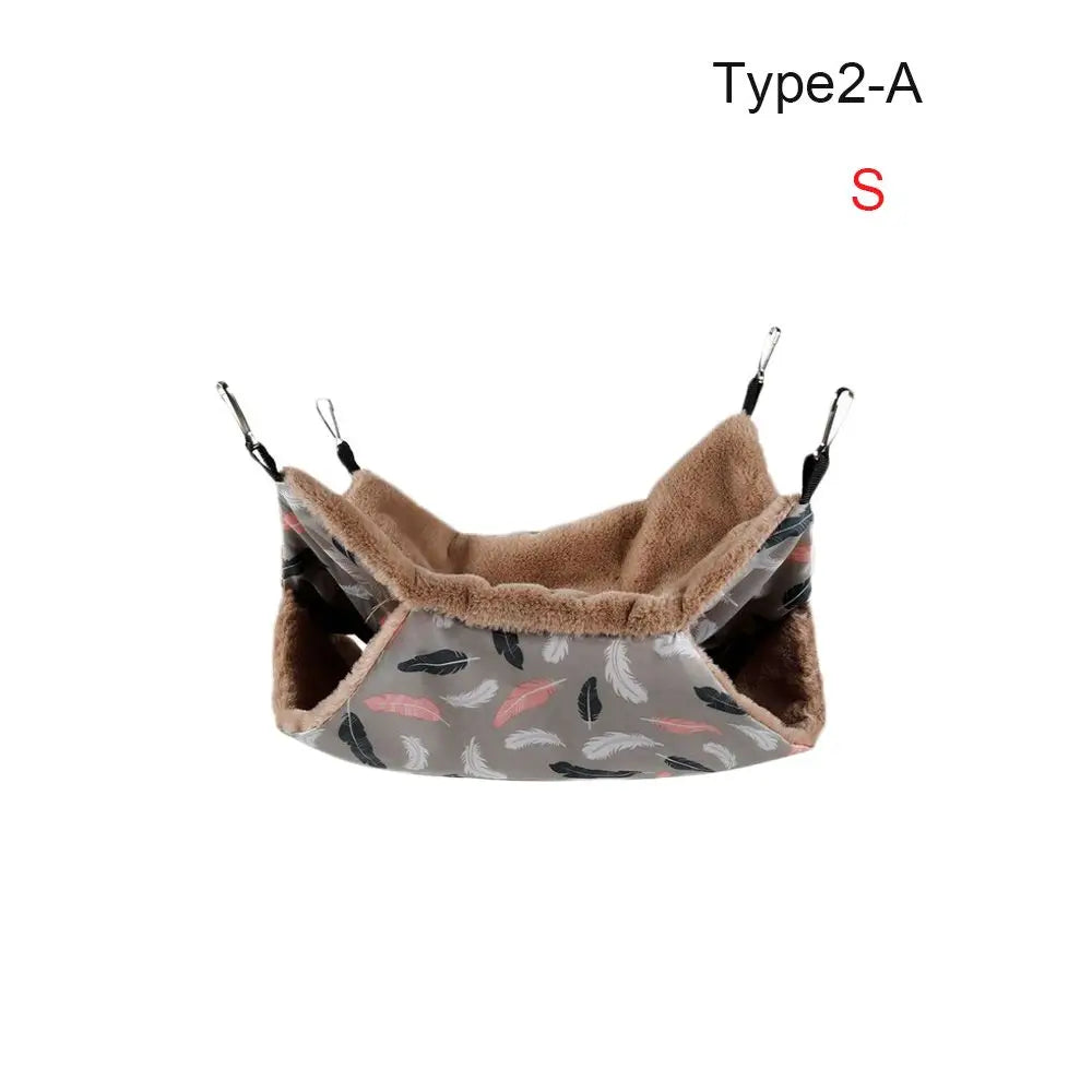 Hamac Chaud En Peluche Pour Petits Animaux Sac De Couchage Épais Double Couche Maison Pour Hamster Et Rat SLaura by LSDLBoutique.ch