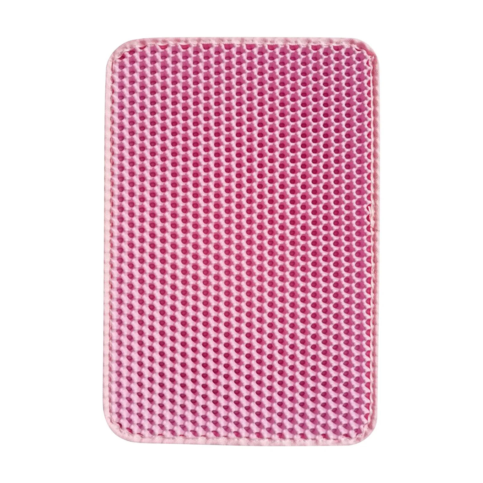 Cat Litter Mat Non Slip Big Pet Litter Box Filter Mat Double Layer Wear Resistant Waterproof Cat Litter Mat Pet Clean Supplies
